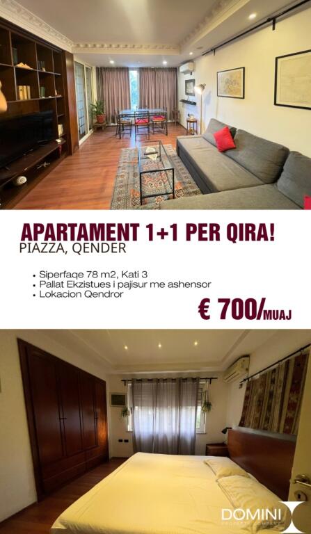 Apartament 1+1 per qira afer Piaces