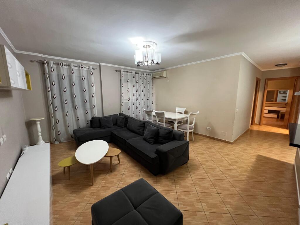 📣 RENT Apartment 2+1+2 📍 Opposite Delijorgji Complex 🛣️ "Bajram Curri" Boulevard ✨   🏢 New Building  🪜 8th Floor 📐 Net Area 91 m2  🛋️ Furnished With Modern Conditions   💶 Price 700 Euro Gross