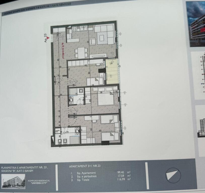 APPARTAMENTO 3+1+2 IN VENDITA A UNIVERS CITY, QTU