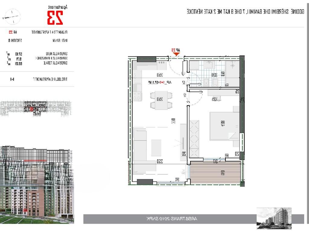 VENDIAMO APPARTAMENTO DI FRONTE ALLA STRADA 5 - MAJI &amp; VICINO AL NUOVO BOULEVARD A PASKUQAN. 77,000 €