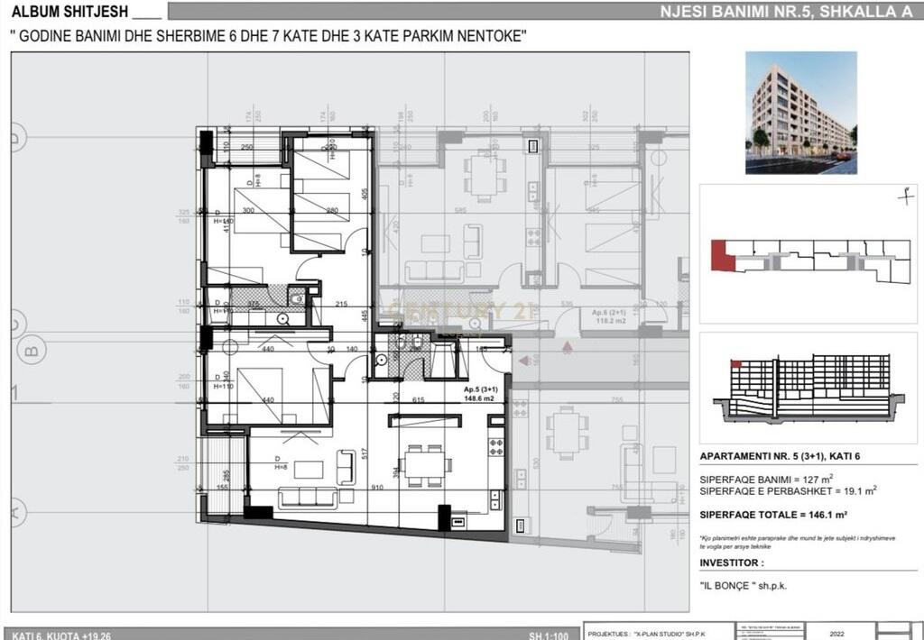 Apartment 3+1 for Sale – New Boulevard