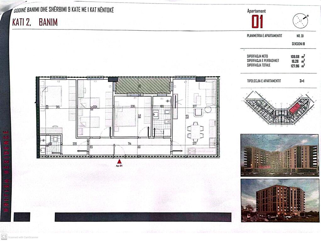 Vendesi 2x Ap. 3+1+2 (950€/m²) - British Residence - Paskuqan, Dietro la Scuola