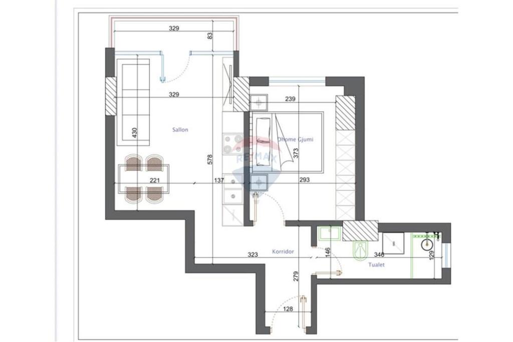 Tirane, vendesi in vendita appartamento 1+1+Balcone Piano 7, 60 m² 93.000 € (Astir) ID: 530581007-67