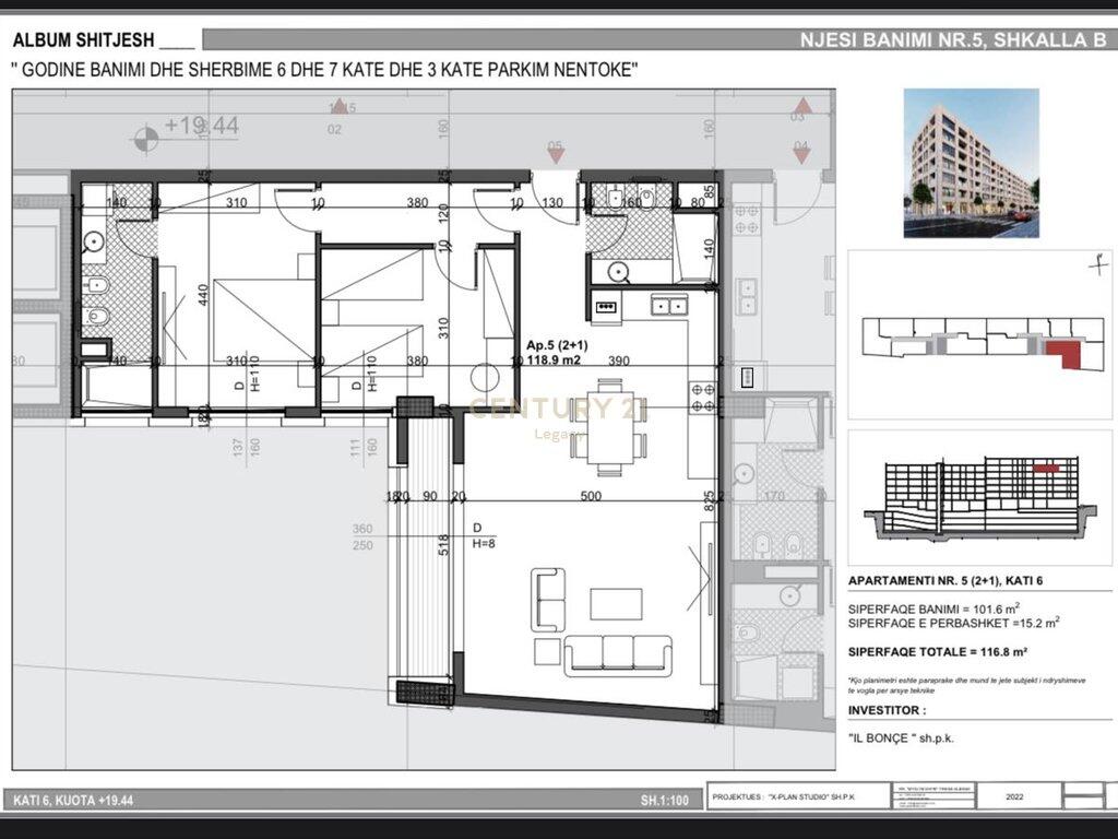 2+1 apartment for sale, New Boulevard