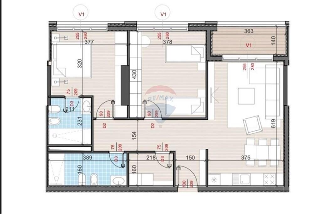 PER SHITJE APARTAMENT 2+1 ME DEPO NE ALI DEM