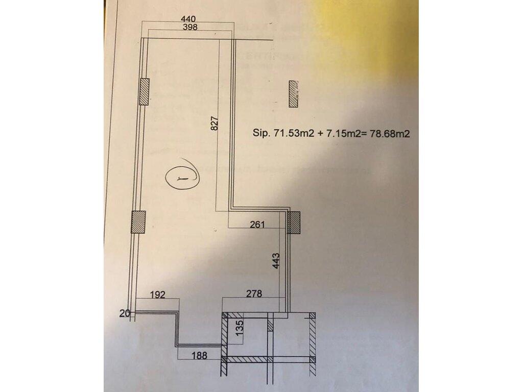 MYSLYM SHYRI, WE RENT SERVICE UNIT CORNER/GLASS FACADE - 79 M2! GROUND FLOOR!