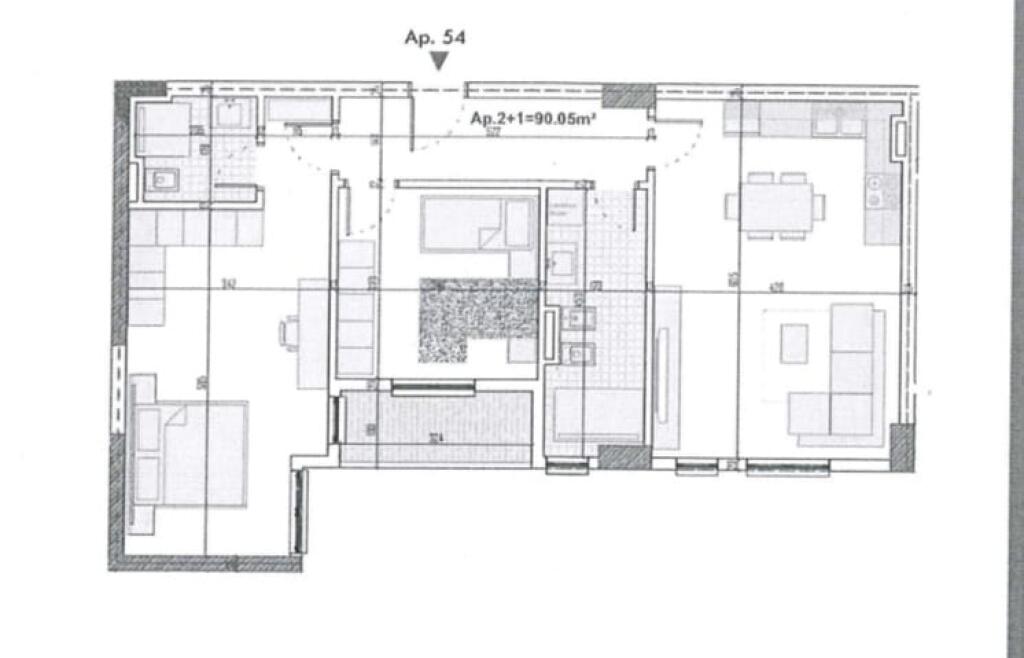 SHITET APARTAMENT 2+1+2 PASKUQAN