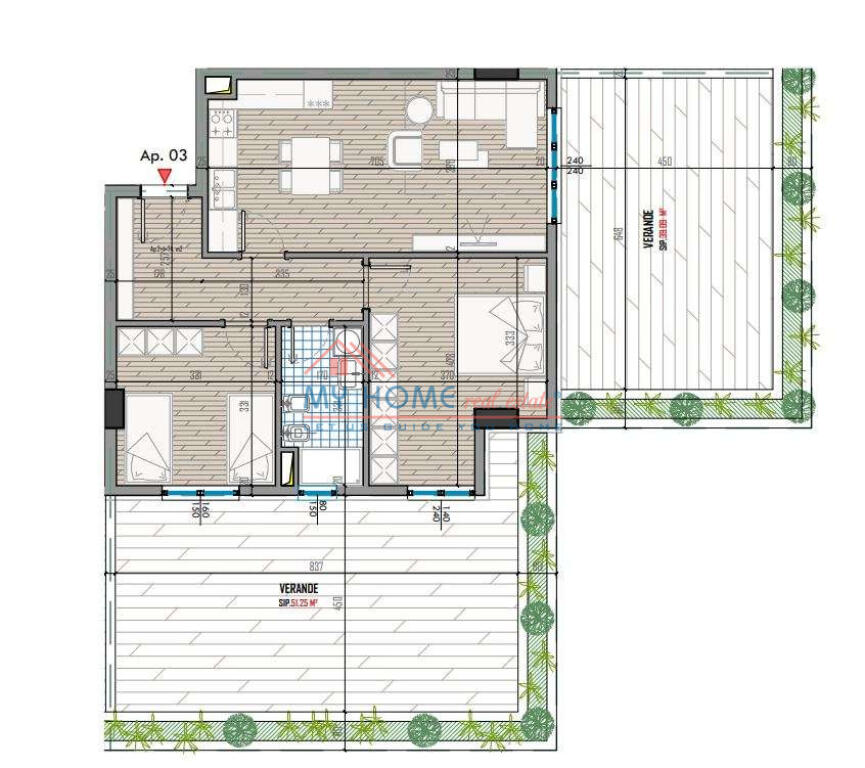 Appartamento 2+1 in vendita Complesso Univers City Tirana