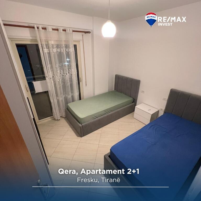 Tirane, jepet me qera apartament 2+1+Ballkon Kati 2, 100 m² 450 € (fresku) 
 # 530581007-71