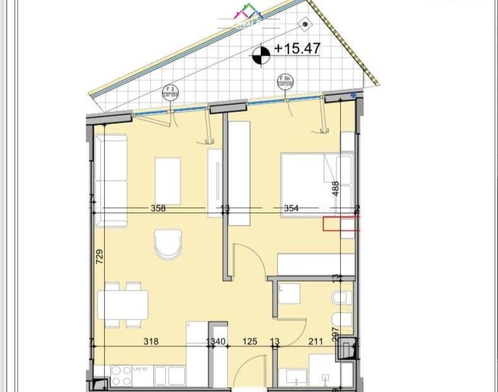 Apartment for Sale 1+1 at the Dry Lake (ID B110487) Tirana