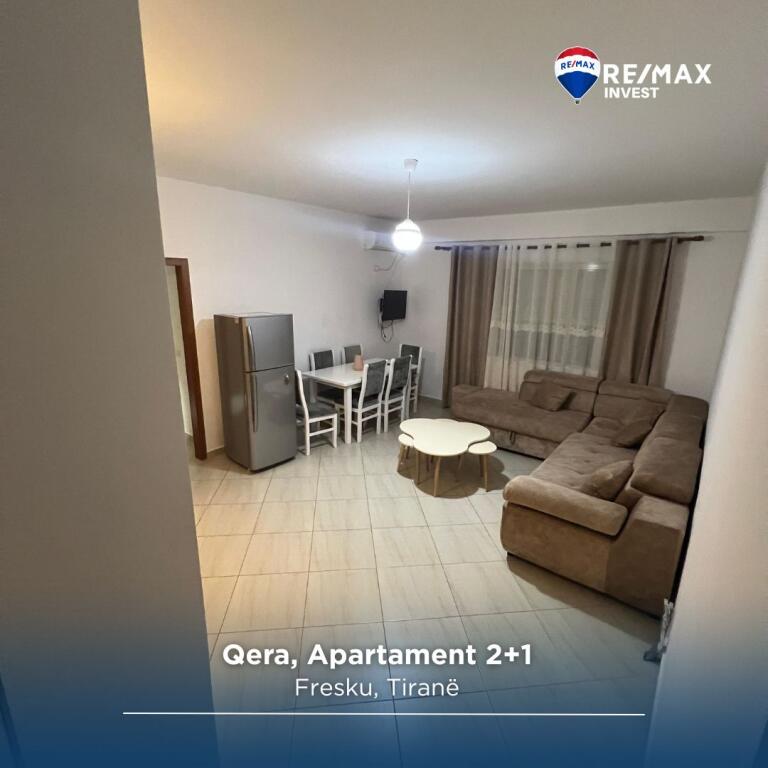Tirane, jepet me qera apartament 2+1+Ballkon Kati 2, 100 m² 450 € (fresku) 
 # 530581007-71