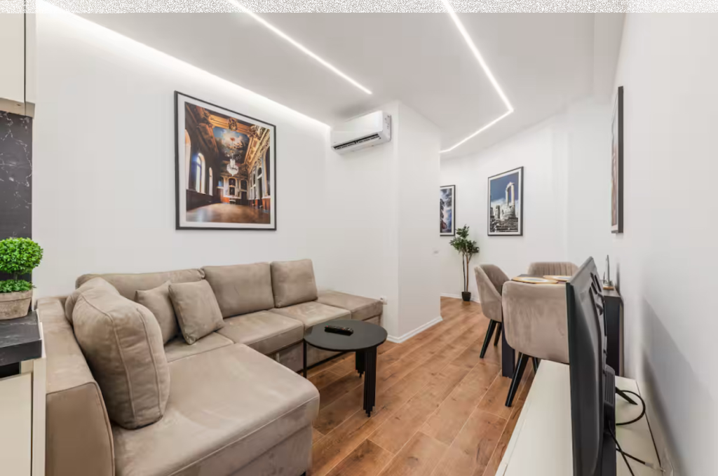 Jepet me qera apartament  1+1 ne Myslym Shyr. Pallati ri i 2025