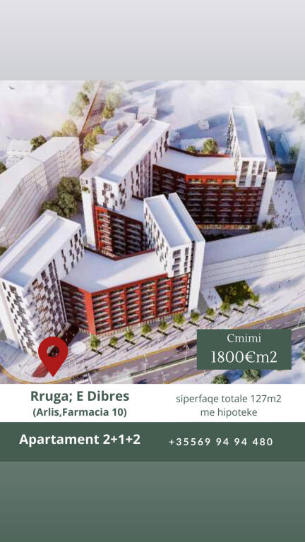 Apartament ne shitje 2+1 arlis farmacia 10