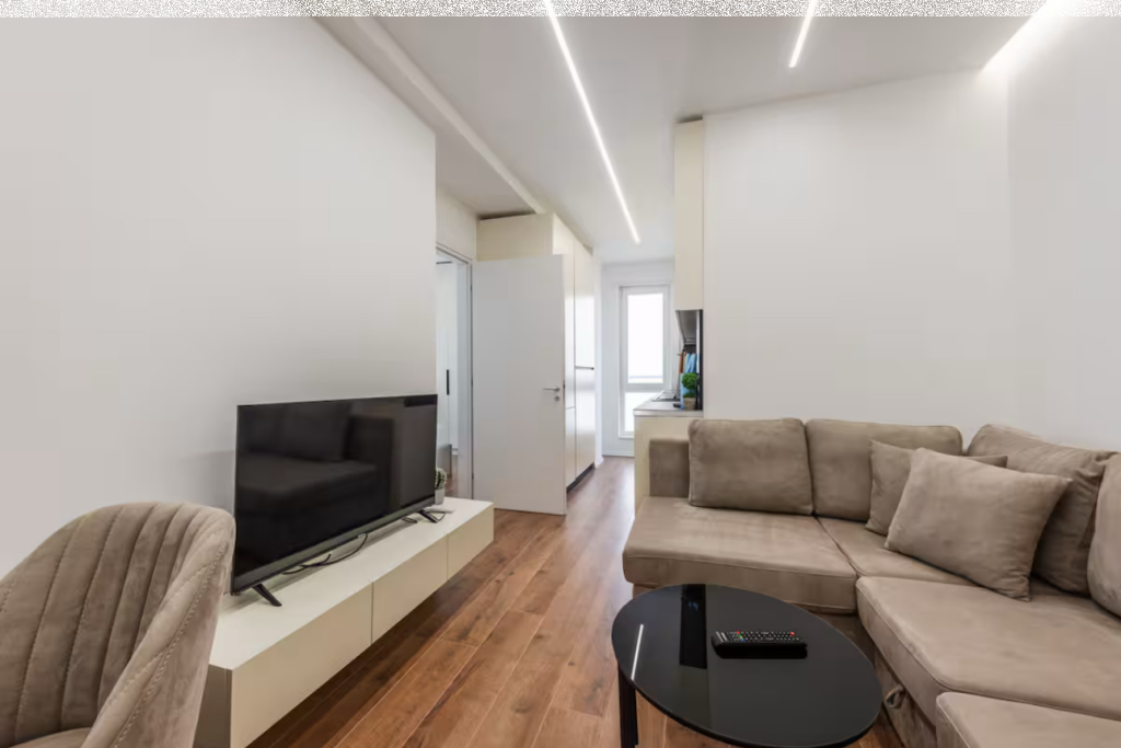 Jepet me qera apartament  1+1 ne Myslym Shyr. Pallati ri i 2025