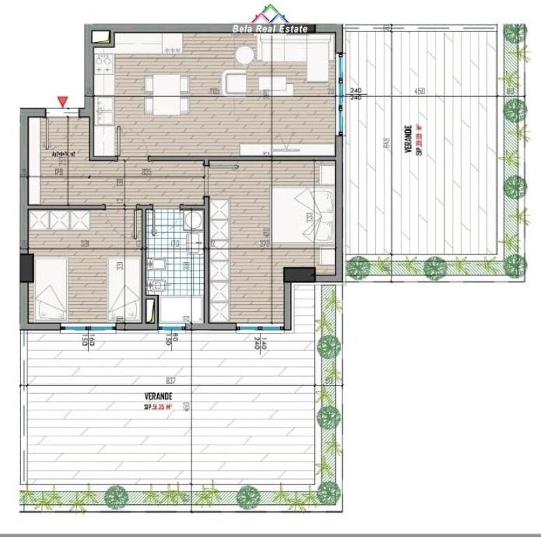 Apartment For Sale 2+1 At Univers City Complex (ID B120728) Tirana