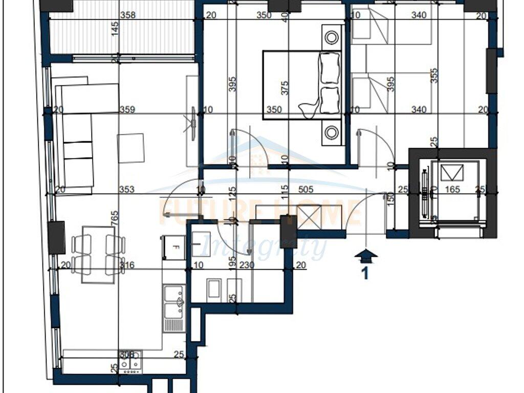 In vendita, Appartamento 2+1, City Residence, Tirana.