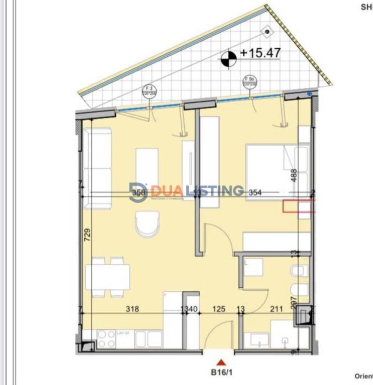 Shesim Apartament 1+1 tek Gradient Rezidence ne Liqenin e Thate !