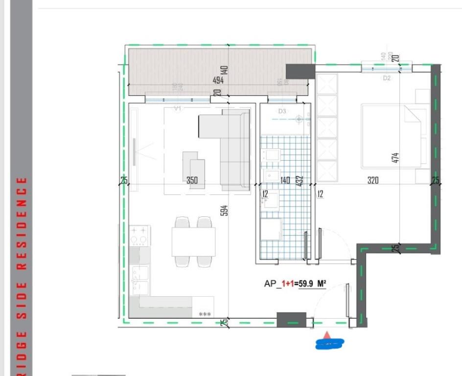 APPARTAMENTO 1+1 IN VENDITA, BRIDGESIDE RESIDENCE ‼️