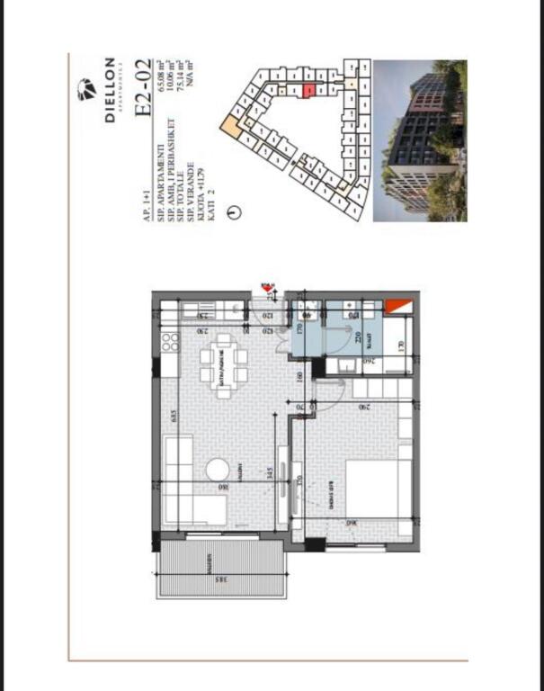 Occasione 1+1 in vendita a Paskuqan vicino a Diellon Residenc     