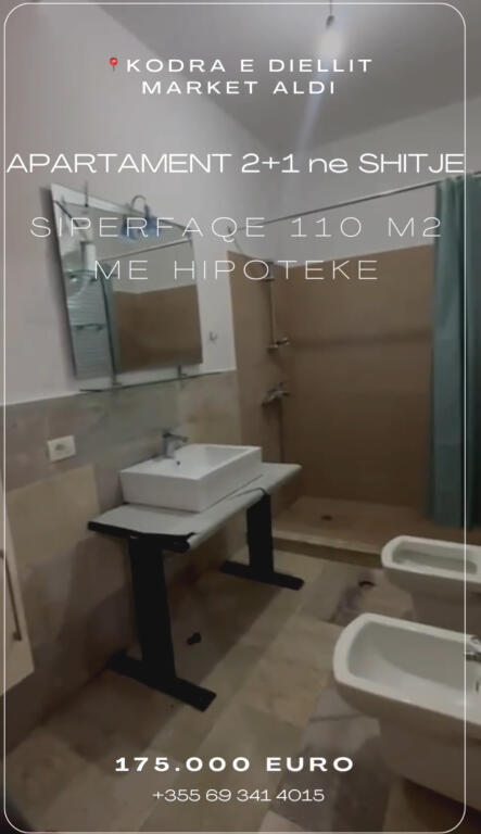 Shitet apartament 2+1 tek Market Aldi ,Kodra e Diellit