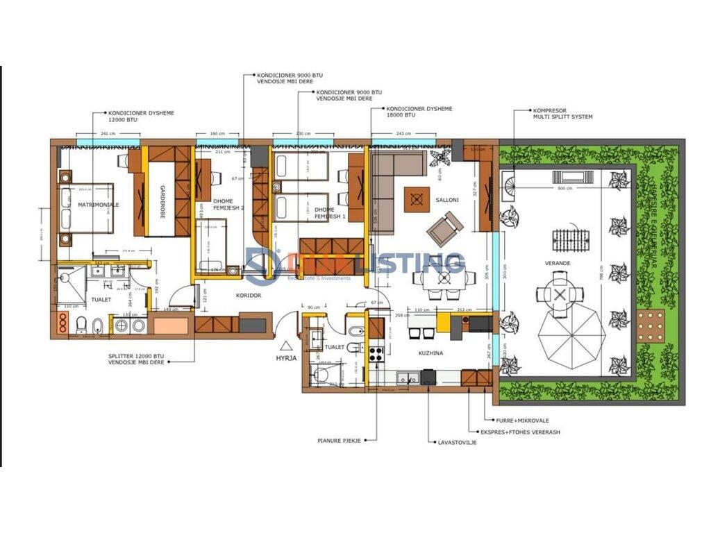 We sell a 3+1 apartment with a veranda at Urban Gate in Astir