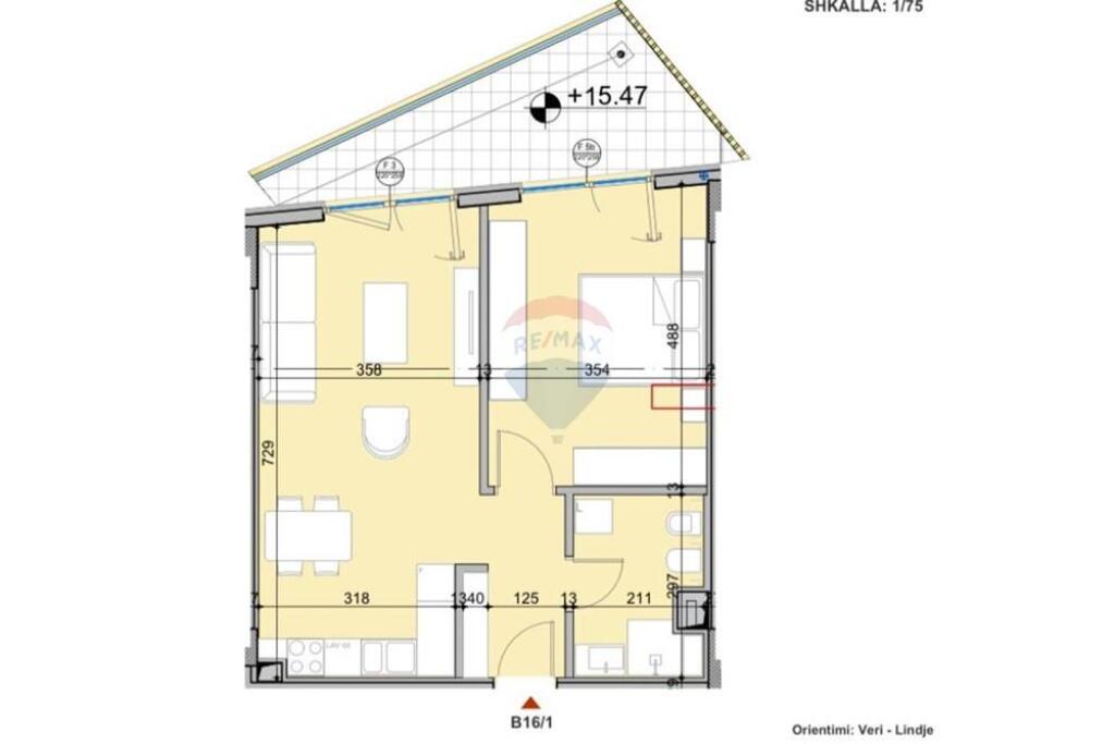 1+1 apartment for sale at the Dry Lake