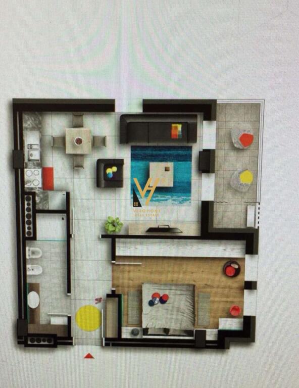 SHITET APARTAMENT 1+1+BLK TE ZOGU I ZI, KOM. FOLEJA E GJELBER 204.000 EURO