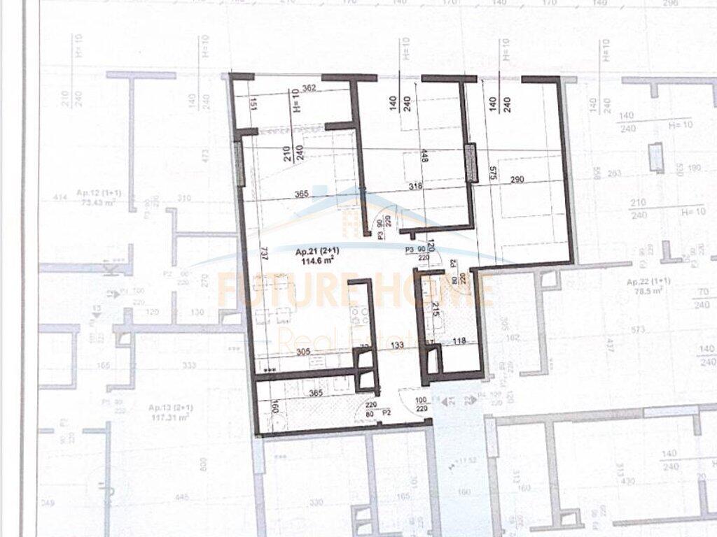 Vendita, Appartamento 2+1+2, San Paolo Residence, Tirana