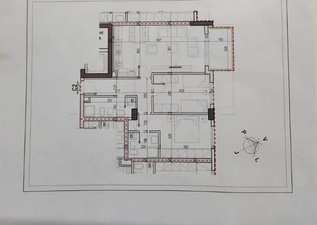 Apartamente 2+1+2wc+2 Ballkone per Shitje ne Laprake tek Kompleksi E 88, Tirane (ID 41212072)