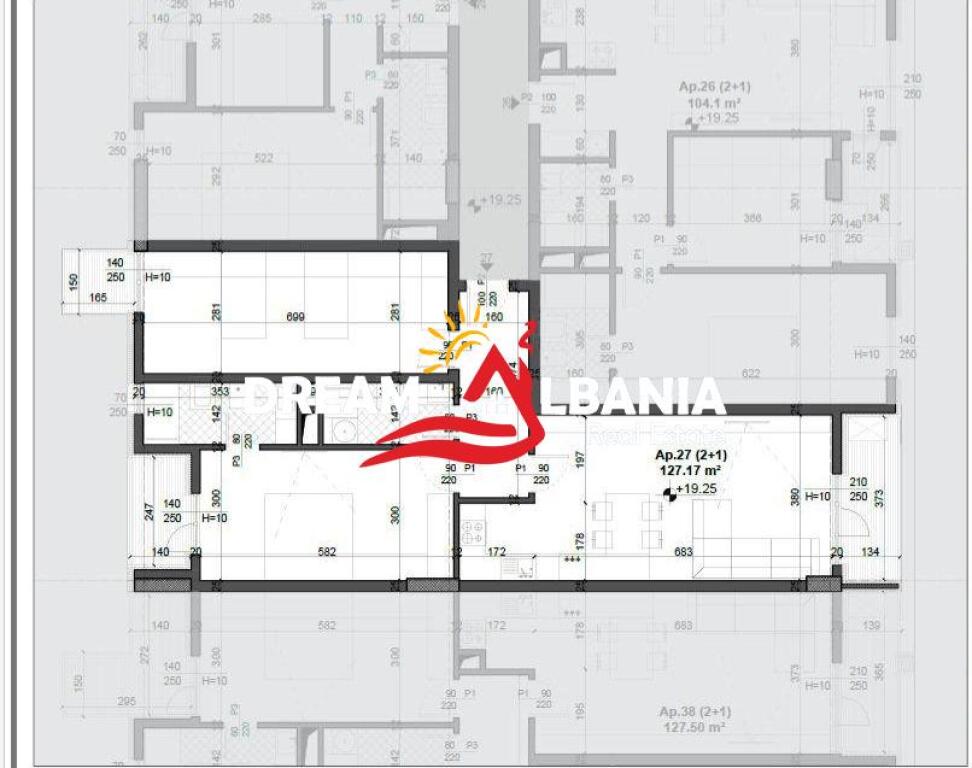 Apartament 2+1+2wc+3Ballkone ne shitje tek Fusha e Aviacionit, rruga Simon Gjoni (ID 41212061)