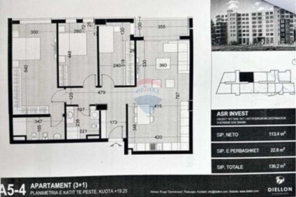 Appartamento 3+1 in vendita a Paskuqan.