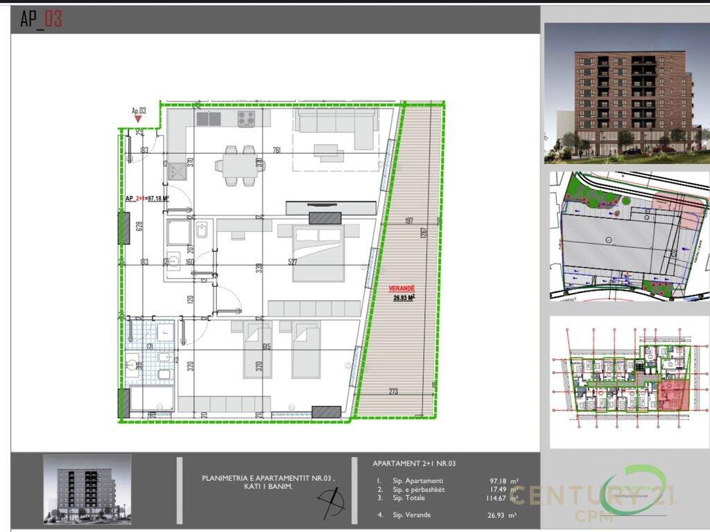 Apartament 2+1+ Verandnë Arborea Residence – Përballë Universitetit Bujqësor, Tiranë!