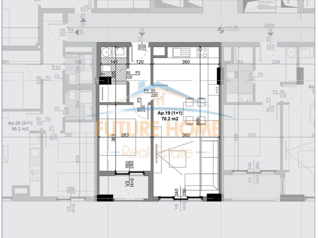 Shitet, Apartament 1+1, Quad Residence, Kamez