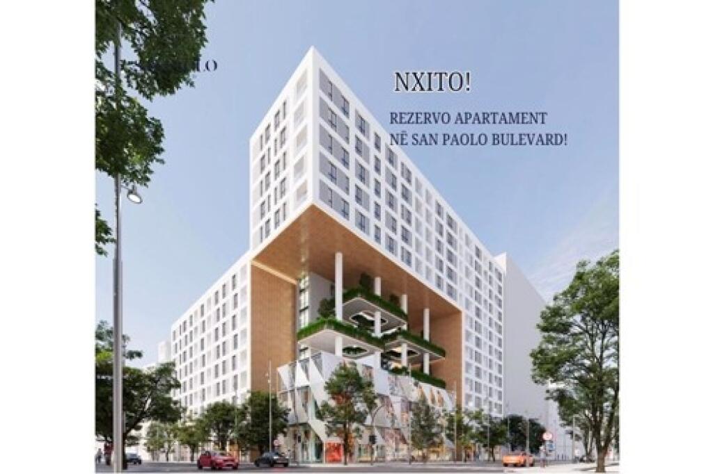 SHITET APARTAMENT 1+1 TE SAN PAOLO BULEVARD