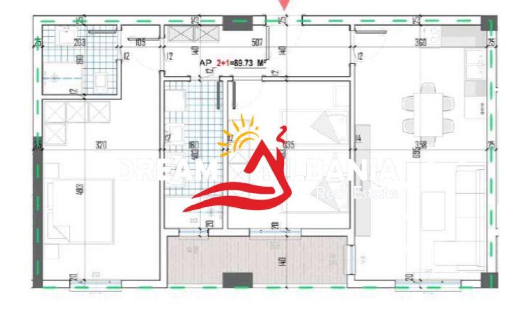 Appartamento 2+1+2 In Vendita A Babrru (ID 41212077)