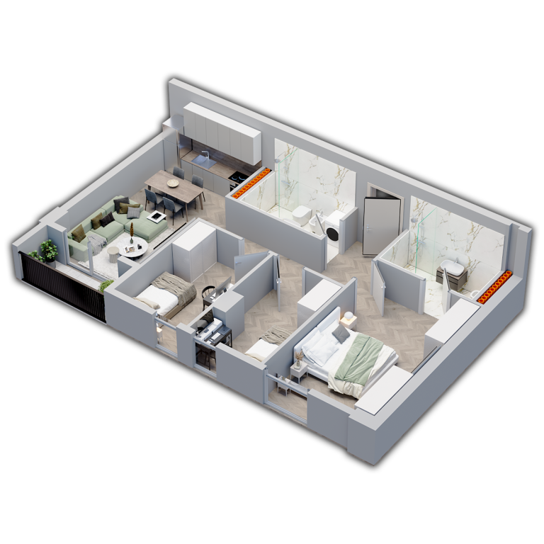 Shitet Apartament 3+1 Univers City