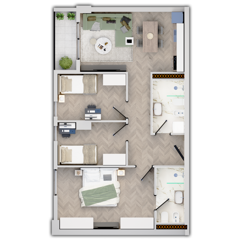 Shitet Apartament 3+1 Univers City