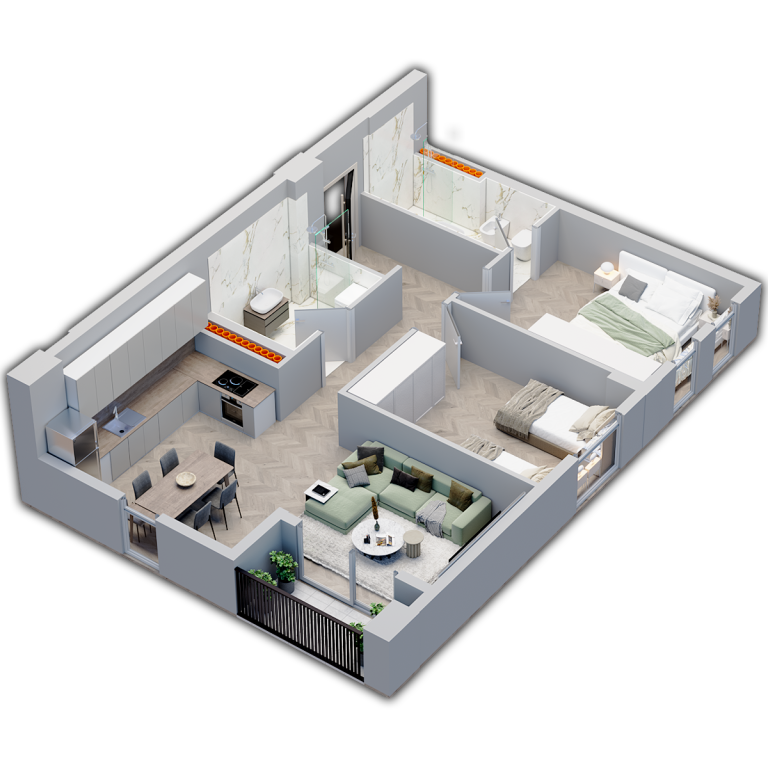 Shitet Apartament 2+1 – Univers City