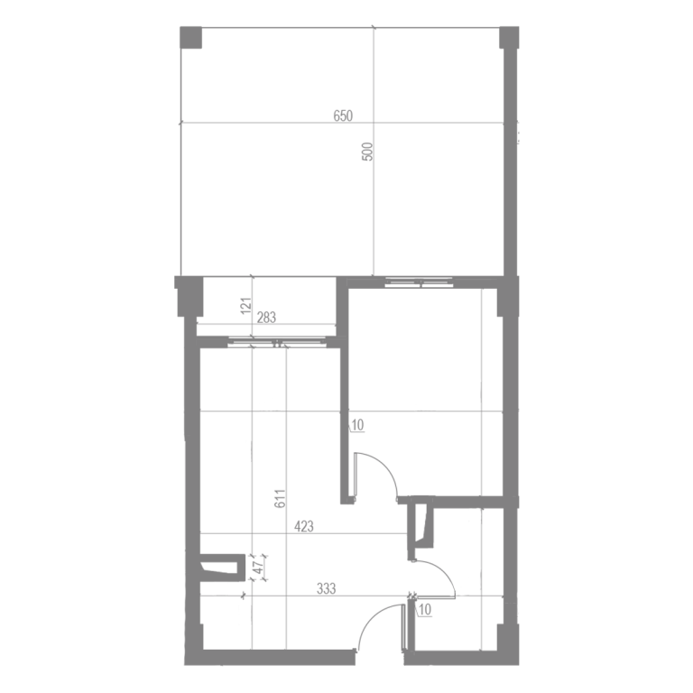 Shitet Apartament 1+1 me Verandë të Gjerë –