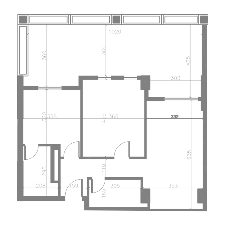 Shitet apartament 2+1+verande
