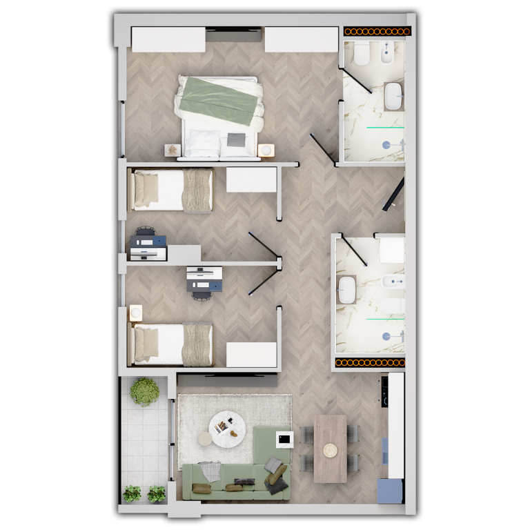 Shitet Apartament 3+1  Univers City