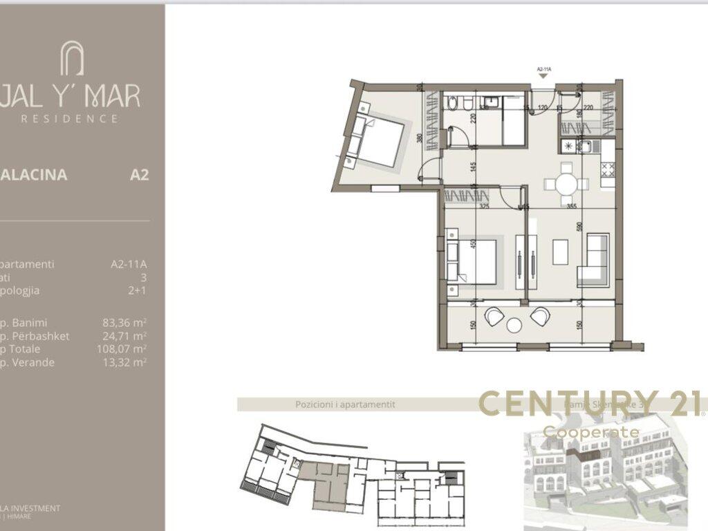 EKSKLUZIVE!!! SHESIM APARTAMENT 2+1 KOMPLEKSIN "JAL Y MAR "RESIDENCE.