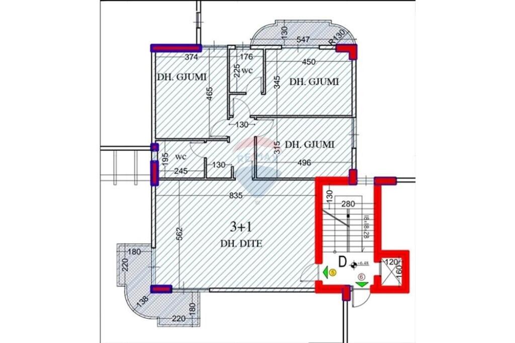 APARTAMENT 3+1+2 PER SHITJE TE LIQENI I FARKES!