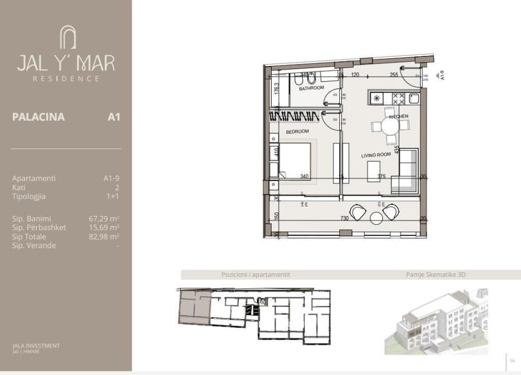 SHITET APARTAMENT 1+1 HIMARE 298.000 EURO