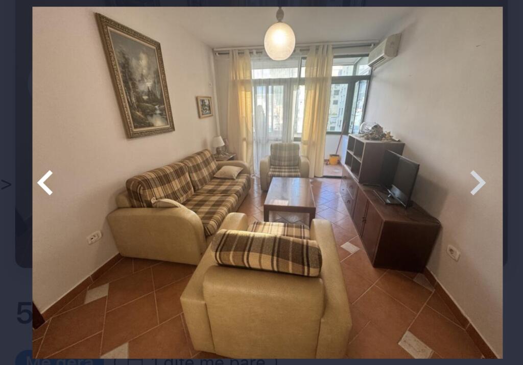 1+1,furnished at the former exhibition, price 550 thousand lek