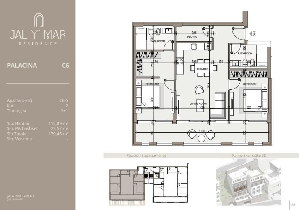 SHITET APARTAMENT 2+1 HIMARE 502.000 EURO