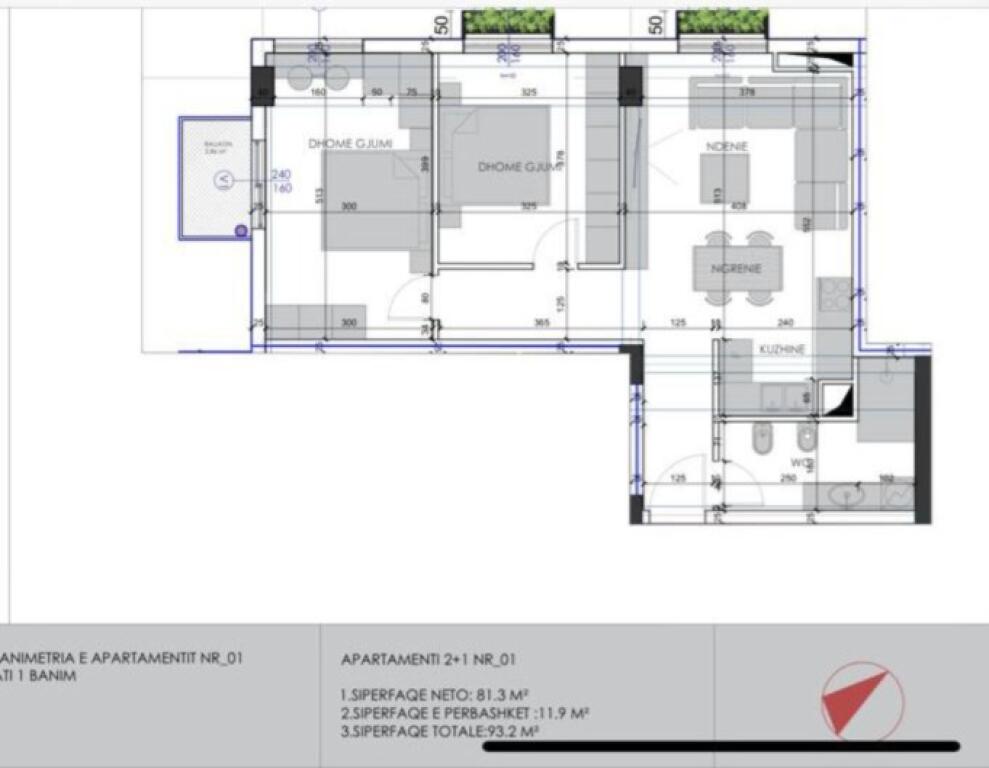 FOR SALE APARTMENT 1+1 ALI DEMI 162,000 EURO