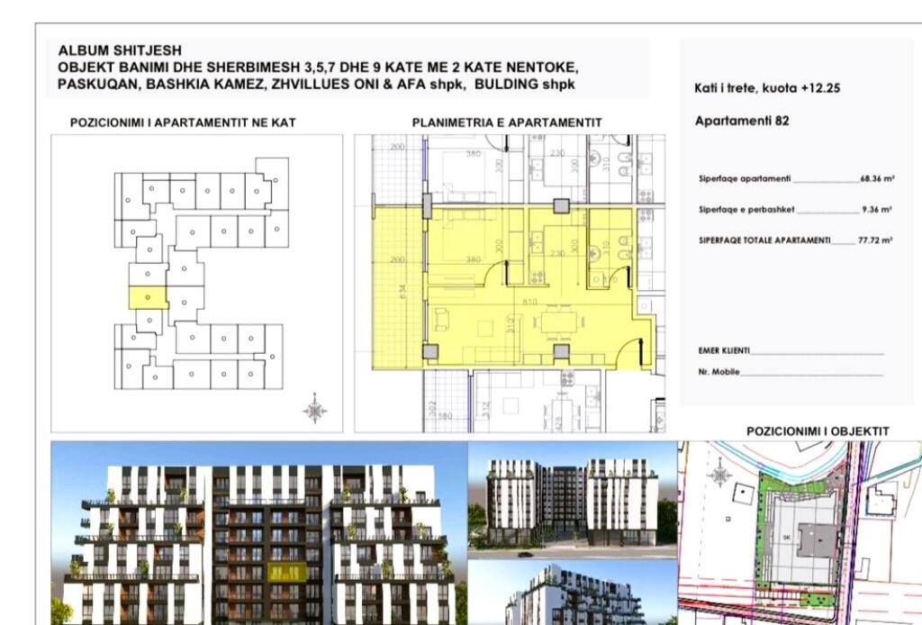 APARTMENT 1+1+PARKING SPACE FOR SALE IN PASKUQAN!
