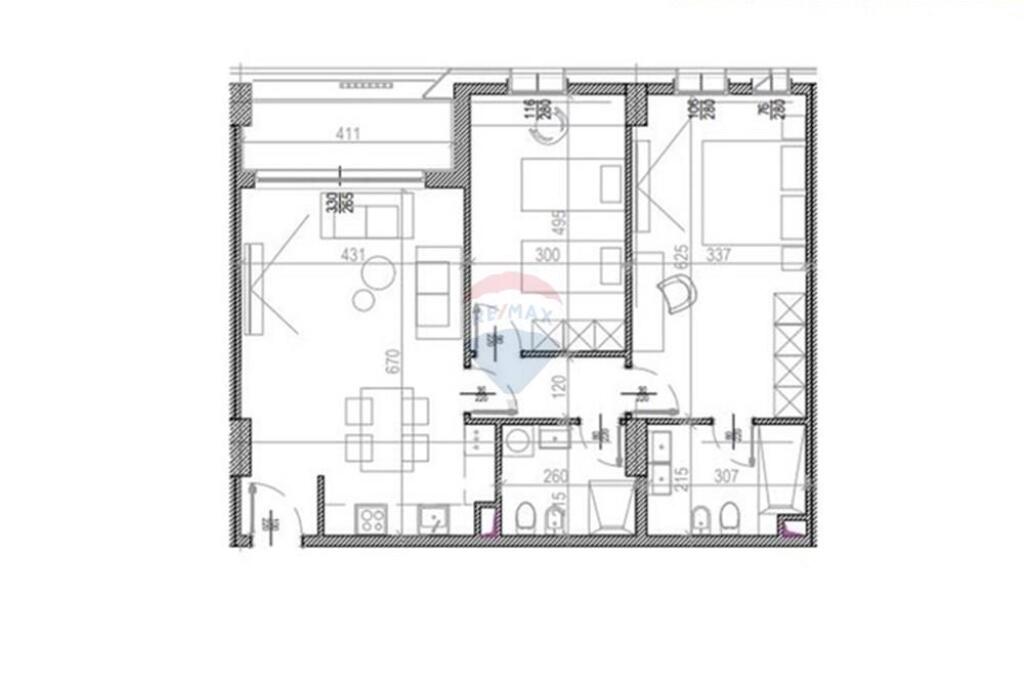 APARTAMENT 2+1+2 PER SHITJE TE RIVERSIDE RESIDENCE !