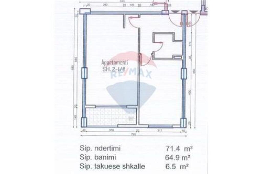 In the Kinostudio area, we offer an apartment for sale of the 1+1 typology.